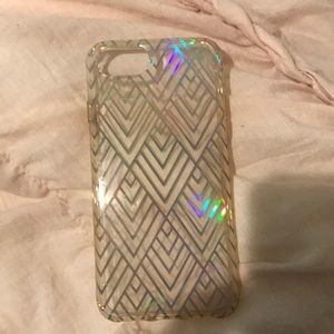 clear case with holographic design